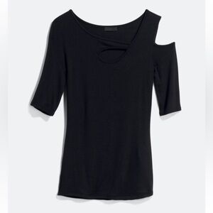 Black Cut Out Women's Top